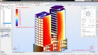 Wind Loads Simulation  Autodesk Robot Structural Analysis Professional 2015 [upl. by Dorina322]