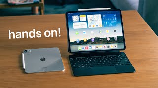 M4 iPad Pro  M2 iPad Air 2024 hands on [upl. by Intyre174]