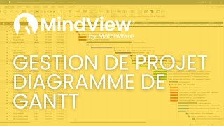 MindView 9  Gestion de projet à laide dun diagramme de Gantt [upl. by Rici]