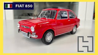 124 Fiat 850  Automobile de neuitat Nr 58  Hachette Unboxing [upl. by Ardisj]