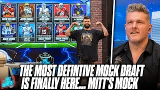 The DEFINITIVE Mock Draft Has Officially Dropped MITTquotS MOCK DRAFT  Pat McAfee Show [upl. by Halfdan]