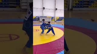 Judo combination KoUchiGari  TaiOtoshi Тренер школы ORTUSKZ Пак Сергей Александрович [upl. by Margaretha]