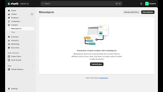 Supporting Shopify Metaobjects in MESA workflows [upl. by Kalil341]