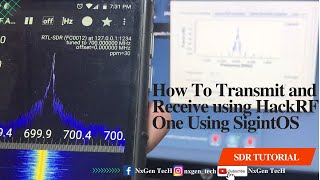 How to Transmit and Receive using HackRF One using SigintOS [upl. by Nywloc]