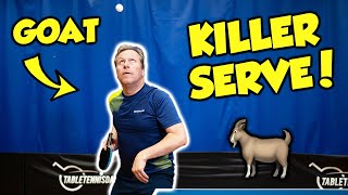 Destroy Your Opponents With This Serve  Jan Ove Waldner [upl. by Zertnom]