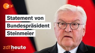 Steinmeier zum AmpelAus quotSchwierige Zeitenquot [upl. by Nedry]