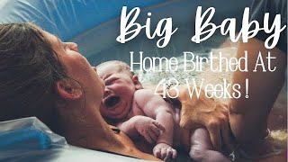 EMOTIONAL HOME BIRTH VLOG at 43 WEEKS PREGNANT Castor Oil Induced Labor amp Delivery  Water Birth [upl. by Eibrab775]