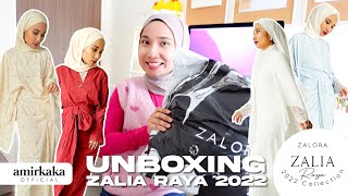 Unboxing ZALIA Raya 2022 Collection  Behind The Scene [upl. by Htenaj]