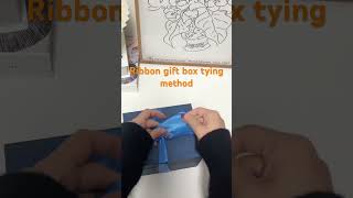 Ribbon gift box tying method [upl. by Budge]