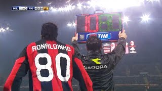 The Day Ronaldinho Substituted amp Changed the Game for Milan [upl. by Llerdnek]