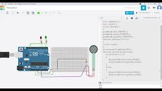 Force Sensor and LED Interfacing Tinkercad Arduino Tutorial Step by Step Guide [upl. by Ikiv]