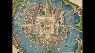 ancient map of Tenochtitlan  1524  Mexico [upl. by Jamnes]