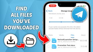 How to Find All Downloaded Files On Telegram [upl. by Shugart438]