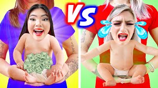 GOOD PREGNANT VS BAD PREGNANT  EVIL VS DEMON PREGNANT SITUATIONS BY CRAFTY HACKS PLUS [upl. by Adnim]