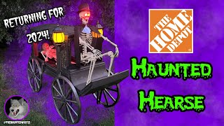 RETURNING FOR 2024  Home Depot Halloween Animated Haunted Hearse UNBOXING amp REVIEW [upl. by Ttoile]