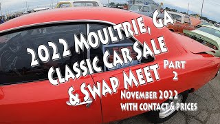 EP 576 Classic Car Sales Paddock amp Swap Meet Moultrie GA Part 2 [upl. by Ehcram774]