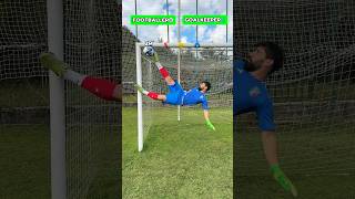 FOOTBALLER VS GOALKEEPER HEIGHT KICK CHALLENGE⚽️🧤challenge football soccer foryou [upl. by Mossberg568]