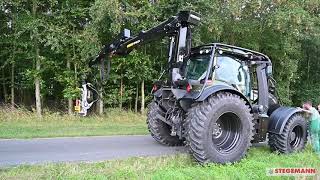 Der erste Probelauf nach Fertigstellung eines Valtra T215 Direct  KESLA 20SHII Schubharvester [upl. by Calla]