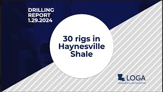 Drilling Report 12924 30 rigs in Haynesville Shale [upl. by Aseret]