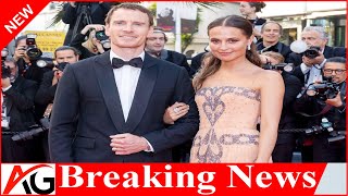 Michael Fassbender and Alicia Vikander have returned to the red carpet after two years [upl. by Arotahs]