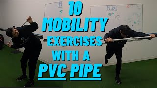 Warm Up And Mobility Exercises With A PVC Pipe  Full Body Mobility Movements Using A PVC Pipe Only [upl. by Yeleek]