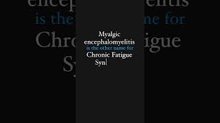 Medical terminology  Myalgic Encephalomyelitis [upl. by Jilly]