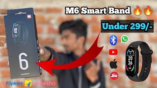 M6 Smart Band Under Rs299 Only In Meesho Unboxing And Review [upl. by Etteraj]