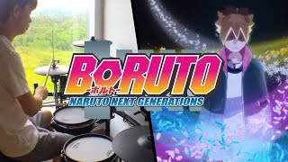 Boruto  ボルト Naruto Next Generations ED5 FULL【花鳥風月】Coalamode  Drum Coverを叩いてみた [upl. by Frodin784]