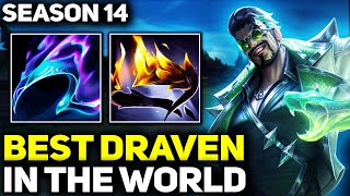 RANK 1 BEST DRAVEN IN SEASON 14  AMAZING GAMEPLAY  League of Legends [upl. by Boris]