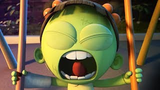 Funny Animated Cartoon  Spookiz Brand New Scary Swing Jump Challenge  Cartoon for Children [upl. by Elirpa15]