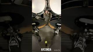 Double bass Drum Practice Fast  Slow Motion swivel drums deathmetaldrummer arconda [upl. by Okoy]