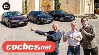 Audi A7 vs MercedesBenz CLS vs BMW Serie 6 GT  Prueba Comparativa  Review en español  cochesnet [upl. by Bhatt]