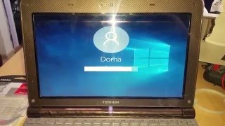 System Windows 10 Toshiba NB200 [upl. by Teirrah]