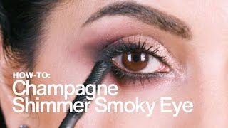 HOW TO Champagne Shimmer Smoky Eye  MAC Cosmetics [upl. by Morly]