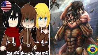 ❄️•Past Attack on Titan React to Future•❄️  Aot React  Pt 1 [upl. by Otsirave]