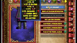 Level 60 Waterworks gear for Balance The Judgement set Wizard101 [upl. by Ymereg318]