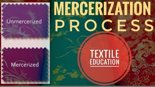 Mercerization process what is mercerization mercerization and un mercerization TEXTILE EDUCATION [upl. by Enitsugua]