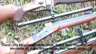 Pedersoli Sharps Competition rifle in 4570 caliber firing test [upl. by Banwell]