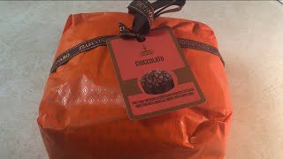 Fiasconaro chocolate panettone Italian Christmas cake from amazon opening and review 750grams [upl. by Ynots822]