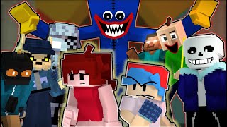 quotPlaytimequot but Everyone Sings it  Poppy Playtime x Friday Night Funkin Minecraft Animation FNF [upl. by Dickens]