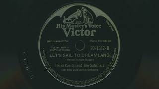 1946 HELEN CARROLL Lets Sail To Dreamland RUSS CASE Orchestra  78 RPM Record [upl. by Esej600]