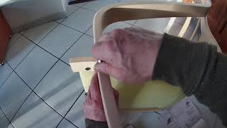 IKEA Poang Chair  How to Assemble [upl. by Etnauq]