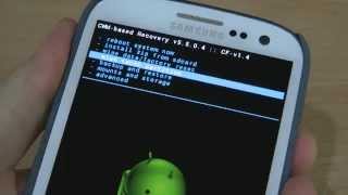 How to install firmware on Samsung Galaxy S3 with ClockworkMod Recovery [upl. by Arocet]