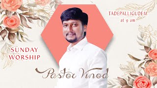 Beracah Sunday Worship Pastor Vinod  Beracah ministries Tadepalligudem [upl. by Anse]