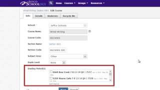Changing Grading Periods in Schoology [upl. by Lertnek]