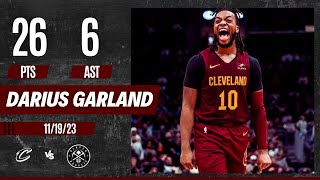 Darius Garland  Highlights vs Denver Nuggets 26 PTS 3 REB 6 AST 1016 FG 24 3PT [upl. by Llorrac754]