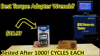 Digital Torque Wrench Adapters  AcDelco Vs Quinn  Which Is the Best Tested After 1000 Cycles [upl. by Blakeley]