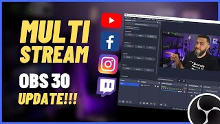 COMO FAZER MULTISTREAM USANDO OBS Studio 30 Plugin Oficial Atualizado GRÁTIS Multi RTMP Outputs [upl. by Anauj]