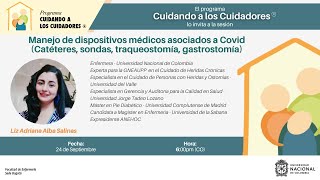 Manejo de dispositivos médicos asociados a Covid Catéteres sondas traqueostomía gastrostomía [upl. by Claman]