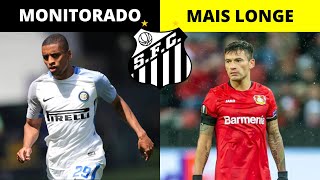 SANTOS MONITORA LATERAL DA INTER  ARÁNGUIZ MAIS LONGE  MARCOS LEONARDO VIVE JEJUM DE GOLS [upl. by Avle982]